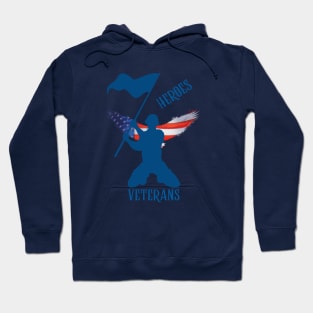 To those in uniform serving today and to those who have served in the past, we honor you today and every day. Real Heroes. Hoodie